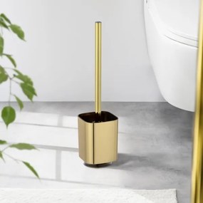 WENKO 24162100 - Scopino WC AURON 9x38,5 cm dorato