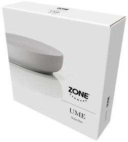 Ciotola per sapone da bagno in gres grigio chiaro Soft Grey Ume - Zone