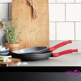 CUISINOX Set Padelle 2 pz Rosso