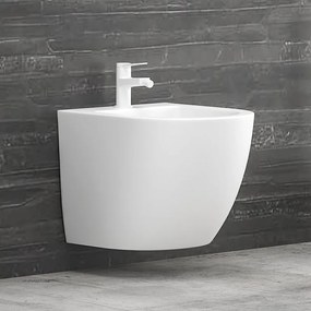 Kamalu - Sanitari sospesi senza brida colore bianco lucido | MIL-BL