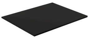 Top per lavabo Compatech VISOBATH L 61 x H 1.2 x P 46 cm nero mdf, opaco