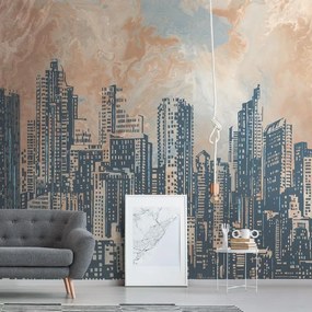 Fotomurale Skyline, multicolore