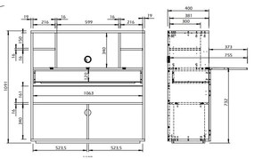 Tavolo da lavoro con piano bianco 110x42 cm Focus - TemaHome