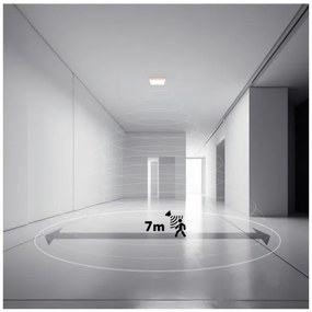 Lampada LED bagno NIVERA LED/18W/230V IP54 30x30 cm bianco + DO