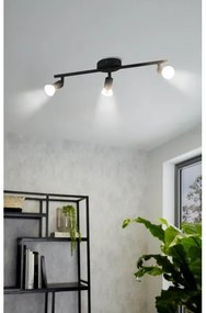 Eglo 32431 - Faretto LED BUZZ-LED 3xGU10/2,8W/230V 3000K nero