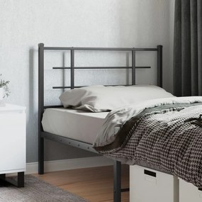 Testiera İn Metallo Nero 107 Cm /