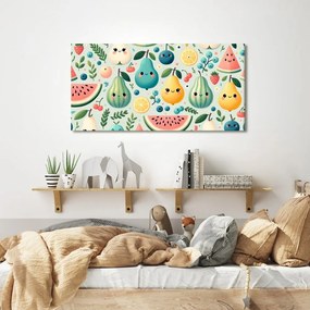 Quadro su tela – Frutta succosa con sorriso