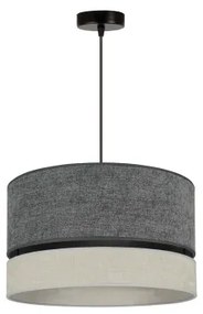 Duolla - Lampadario a sospensione con filo DOUBLE 1xE27/15W/230V diametro 40 cm grigio