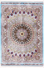 Ghom Tappeto 60 x 90 Blu (Iran) Macchina