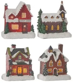 Decorazione Natalizia House of Seasons 10 X 5,5 X 8,5 CM