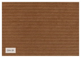 Divano letto in velluto a coste color mattone (variabile) Lazy Lukka - Miuform