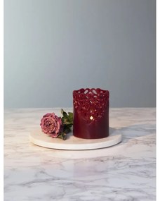 Candela LED a cera rossa, altezza 10 cm Clary - Star Trading