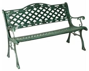 Panchina Da Esterno In Ghisa Con Braccioli 2 Posti 130 Cm