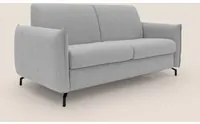 Divano Letto 3 Posti 195x95x96 cm in Tessuto Grigio