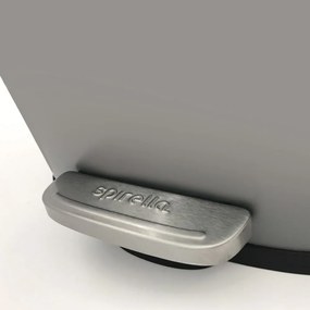 Cestino per la spazzatura grigio tortora in acciaio con pedale 50 l Akira – Spirella