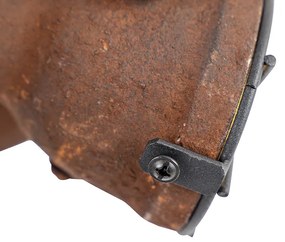 Faretto moderno color ruggine 3 luci - Sorra