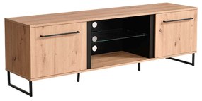 DODO - porta tv moderno colore rovere con 2 ante