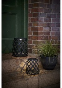 Lanterna LED nera, altezza 28 cm Calabria - Star Trading