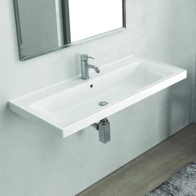 Kamalu - copy of lavabo sospeso 65 cm in ceramica litos-sv65