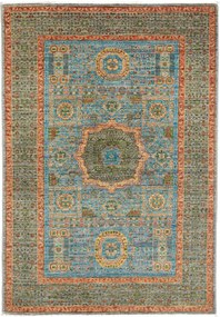 Mamluk Tappeto 100x150 Grigio (Pakistan) Annodato A Mano