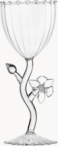 Bicchiere da vino fatto a mano in vetro borosilicato Botanica