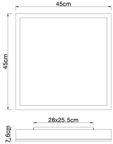 Globo 416080WWD2-CCT - Plafoniera LED dimmerabile DORO LED/24W/230V 2700-6500K + +TC