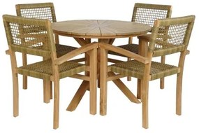 Tavolo con 4 sedie DKD Home Decor 100 x 100 x 75 cm