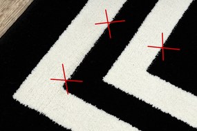 Tappeto HAMPTON Inquadrata nero - PRODOTTO DI SECONDO GRADO