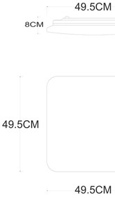 Globo 48406-48 - Plafoniera LED dimmerabile LASSY LED/48W/230V + +TC