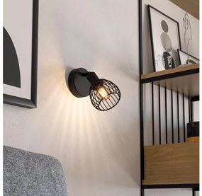 Eglo 901038 - Applique SONNINO 1xE14/40W/230V nero