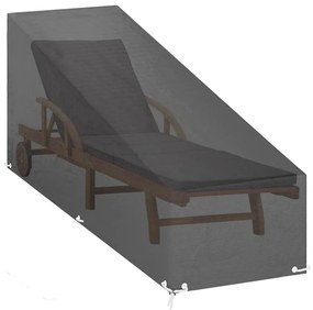 Coperture sdraio 2pz 12 occhielli 200x65x35/60 cm polietilene
