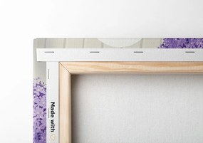Quadro su tela – Fiori interessanti con elementi e motivi astratti