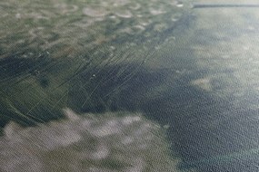 Quadro su tela – Gocce di rugiada sull'erba