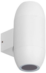 Applique Ovale Bidirezionale IP65 GU10 per esterni Grande - Bianca