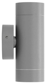 Applique Cilindrica Bidirezionale IP65 GU10 Grigio Colore Grigio