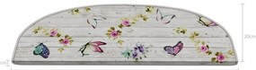 Gradini crema in set da 16 pezzi 20x65 cm Butterfly Life - Vitaus