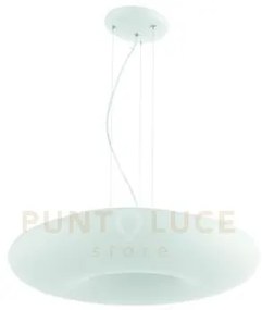 Sospensione dodi d.53cm 4 luci attacco e27 colore bianco con decora...