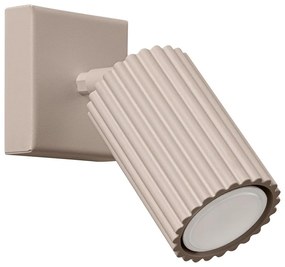 Faretto grigio tortora in metallo 8x16 cm Gleam – Sollux