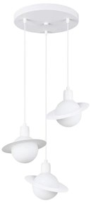 Sollux SL.1357 - Lampadario a sospensione con filo HYPERION 3xG9/8W/230V bianco