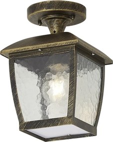 Plafoniera classica oro antico IP44 - Leuven