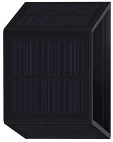 Applique a LED solare WINGS LED/2W/1300 mAh 3,7V 6000K IP54 nero