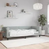 Letto da Giorno Grigio Chiaro 90x200 cm in Velluto 354244