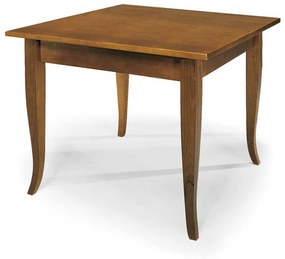 EDGAR - tavolo da pranzo in legno massello cm 90 X 90