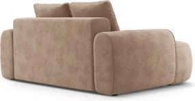 Divano marrone chiaro con rivestimento in velluto 175 cm Linz – Cosmopolitan Design