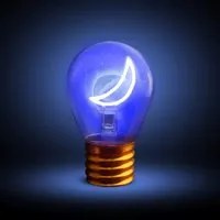 Lampadina decorativa led Luna ricaricabile