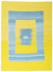 Kilim Tappeto persiano 210 x 150 Giallo (Iran) Tessuto A Mano