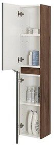Colonna bagno sospesa 30x150 verde Maiori/Minori con ripiani interni