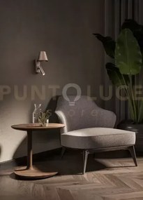 Reverse applique in metallo marrone metallizzato led 6w 3000k cri?9...