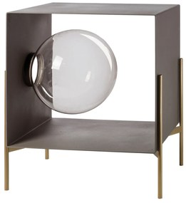 Arti & Mestieri Mobile da soggiorno di design Globe piccolo- in 6 combinazioni Fango / base oro laccato