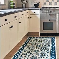 Passatoia da Cucina in Vinile Lavabile e Antigraffio Tile Carpet - 50x240